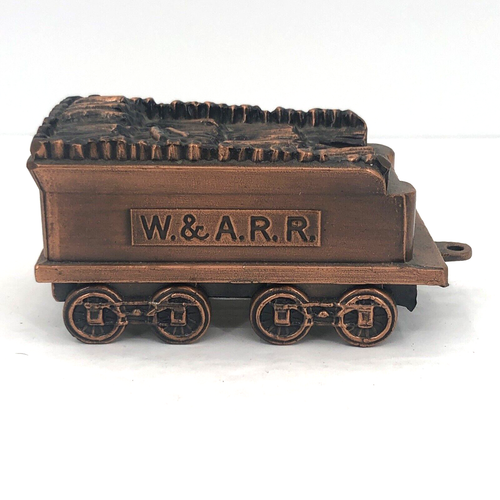 1974 Banthrico Chicago Zug Gondel Druckguss Metall Coin Bank W & ARR Kupferfarbe