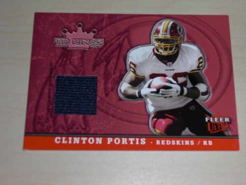 Camiseta deportiva Fleer Ultra Football TD Kings 2005 roja reliquias ***Completa tus conjuntos*** - Imagen 10 de 20