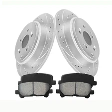 FITS Honda Ridgeline 2006-2014 333.6mm Rear Disc Rotors Ceramic Brake Pads Kits