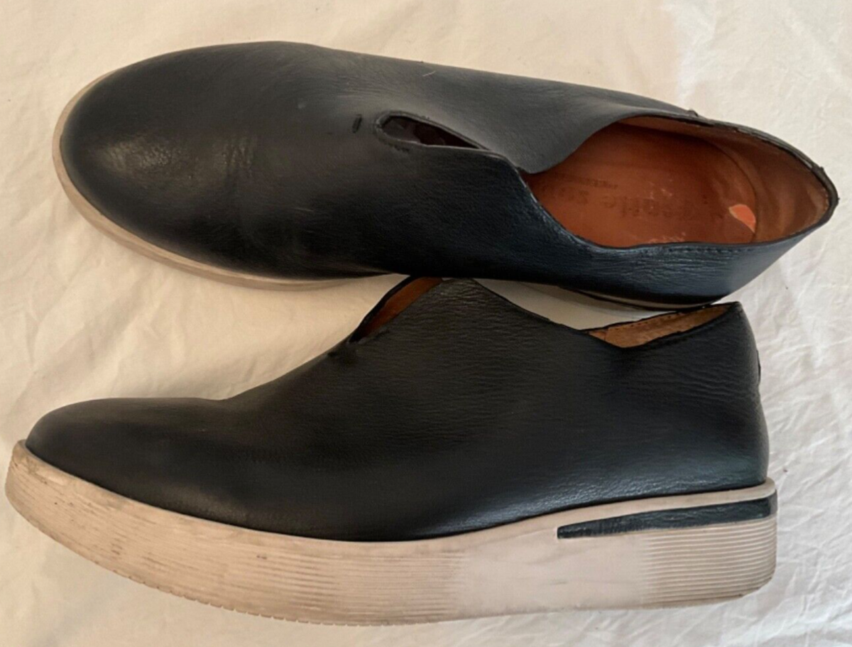 GENTLE SOLE KENNETH COLE BLACK LEATHER ATHLETIC COMFORT SIZE HALDEN  SNEAKER