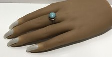 Vintage Larimar Sterling Silver Ring 925 Size 7.25