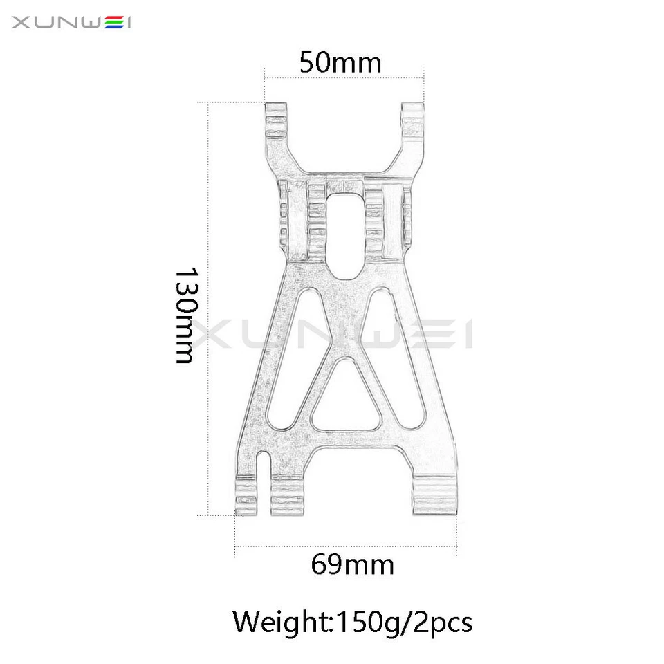 #85238 Brazos de suspensión inferiores de aluminio para 1:8 HPI SAVAGE 4.1 4.6 5.9 Super 5SC Foto 3 de 4
