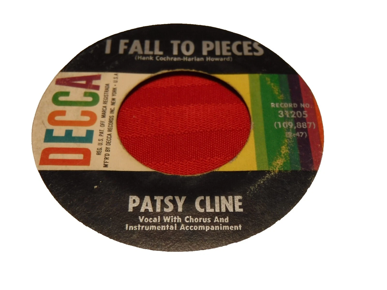 Patsy Cline Excellent (EX) Sleeve 45 RPM Vinyl Records
