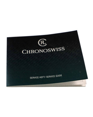 Chronoswiss Watch Service Guide Booklet BLANK Certificate of Accuracy Manual