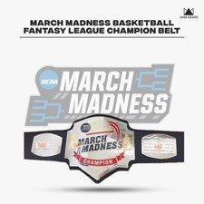 New March Madness basketball Fantasy League champion Belt/Design for All Clubs