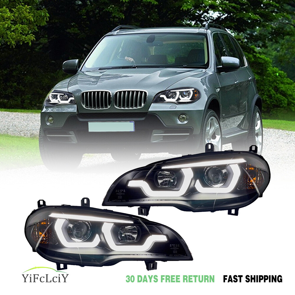 LED Headlight For BMW X5 E70 2007-2013 Lens Projector LED Turn
