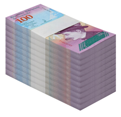 Venezuela Bolivar Soberano, 2018 100 Bolivars.. 1000 pcs  UNC, USA SELLER 