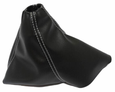 Real Leather Manual Shift Boot Fits 05-13 Corvette C6 Black w/Gray ...