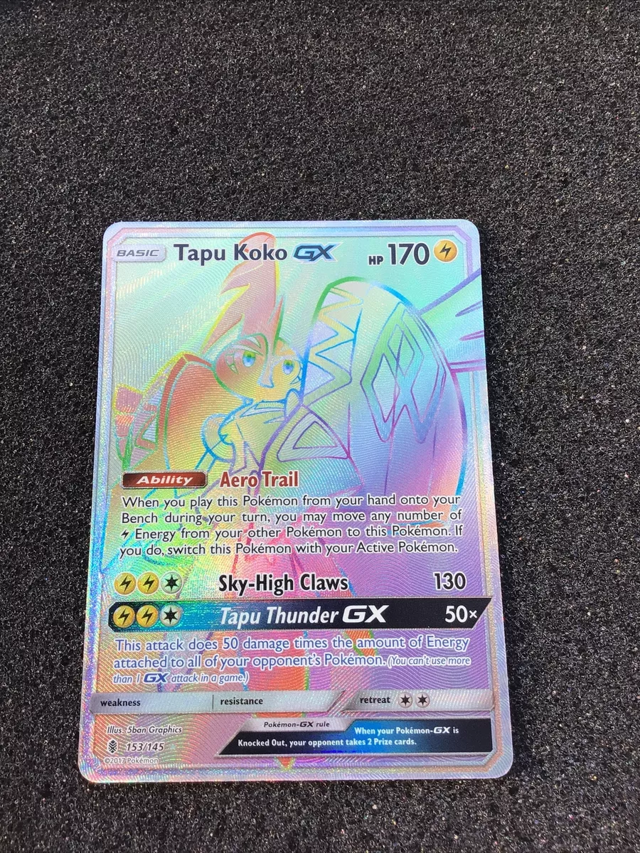 Pokémon Lendário Tapu Koko Gx Full Art Guardiões Ascendentes