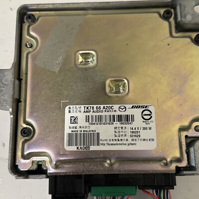 2019 MAZDA CX9 AUDIO CONTROL MODULE BOSE OEM TK7866A20C | eBay
