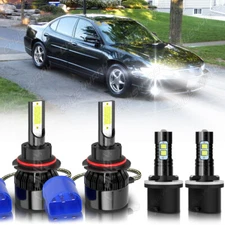 For Pontiac Grand Prix 1997-2003 4X Bright white LED Headlight + Fog Lamp Bulbs
