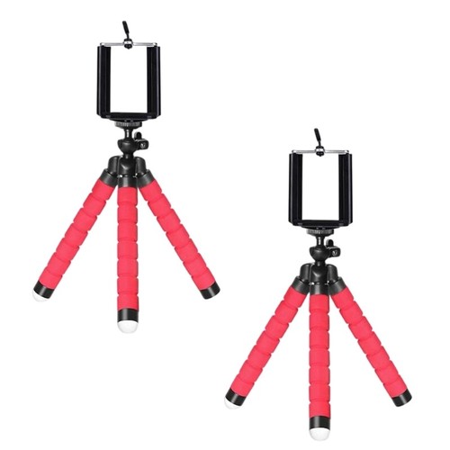 2pcs Tripod Stand with Clip Flexible Tripod Portable Bracket Holderr - Photo 4 sur 11