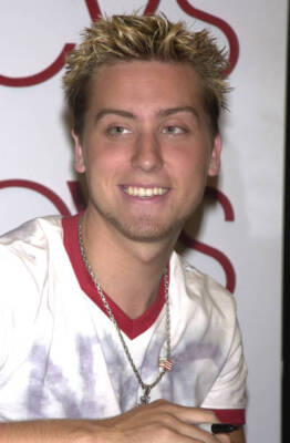 Lance Bass during ''On the Line'' Promotion at Macy's with Lance Bas- Old Photo