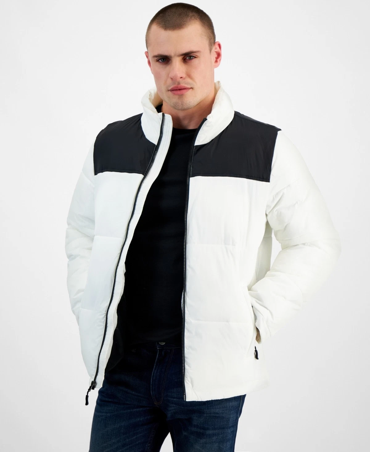 Club Room Mens Puffer Jacket Coat Medium White Solid
Opens in a new window or tab