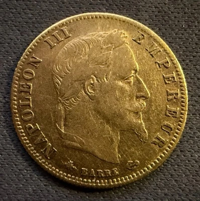 5 Francs Or Napoleon III 1865 A (Paris) - Photo 1/2