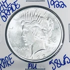 1922 SILVER PEACE DOLLAR AUTHENTIC HI GRADE U.S. MINT COIN FREE SHIPPING 5865
