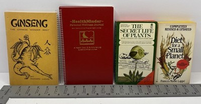 Lot of 4 The Secret Life of Plants Diet for a Small Planet, Ginseng, Journal 