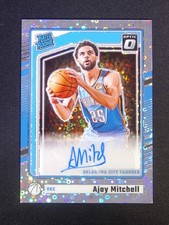 2024-25 Panini Donruss Optic Ajay Mitchell #322 RC Rated Rookie Auto Fast Break