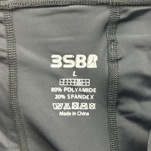 3SBR Shorts Mens Large Black Triathlon Padded Cycling Chamois Pockets Training - Picture 3 of 6