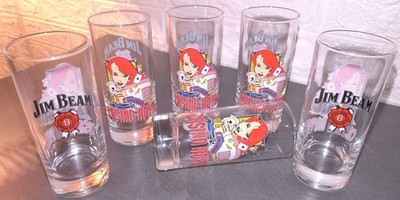 Jim Beam Casino Royal, Longdrink-Gläser 6-teilig,  OVP, DBF, Gastrobed. sehr rar