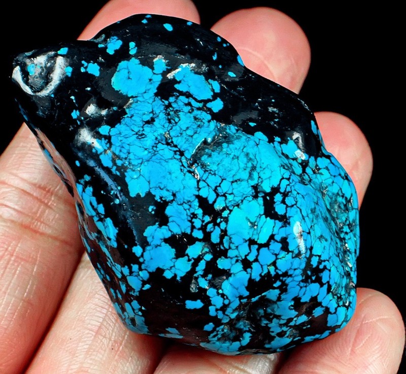 188Ct Spiderweb Blue Turquoise Nugget Specimen YPKS22
