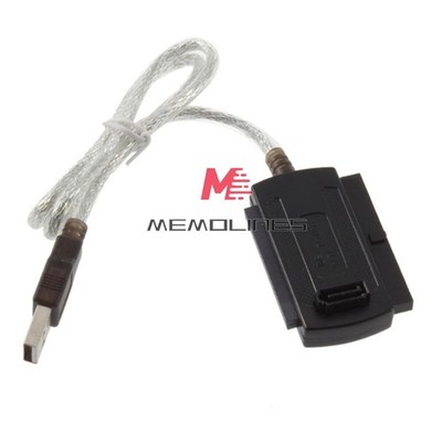USB 2.0 to IDE SATA 5.25 S-ATA/2.5/3.5 480Mb/s Data Adapter Cable US *VV