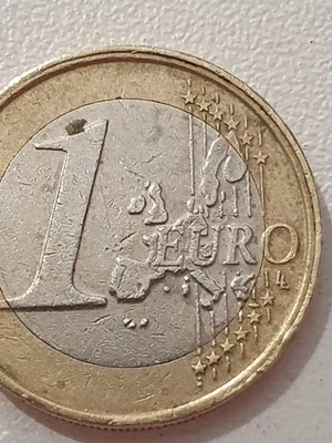 MINT ERROR, Pièce de 1 euro 1999 Pays-Bas, Bord irrégulier de la pièce. - Photo 1/4