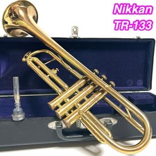 Nikkan TR-133 Trumpet Wind Instrument Brass Gold Lacquer