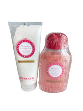 Perlier Melograno Pomegranate Bath Cream 8.4oz Exfoliant 6.7oz Lot SEALED New