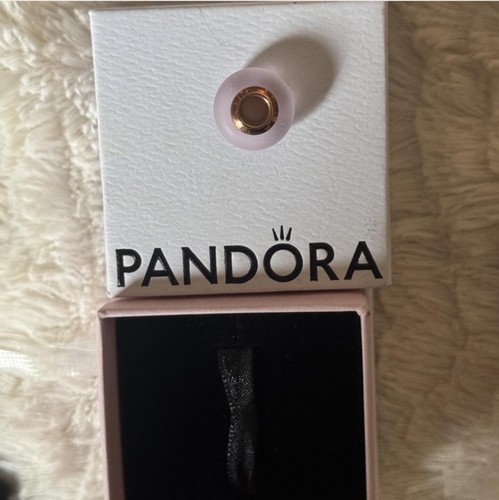 New 100% Authentic PANDORA Roses Gold Matte Pink Murano Glass Charm 789421C00 - Picture 6 of 16