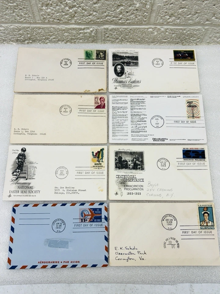 ¡¡Lote de 100!! ¡¡De colección!! Colección Primer Día FDC Cubiertas Años 50-80 Muchas Estampillas Foto 4 de 4