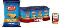 Amica Chips Grigliata, 14X100G, Glutenfreie Chips, Gegrillt+Polpa