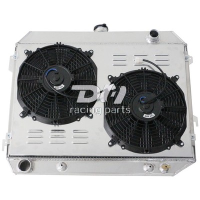 Fit 1968-73 Dodge Coronet Challenger V8 #375 4Row Alum 26''W Radiator+Shroud+Fan 