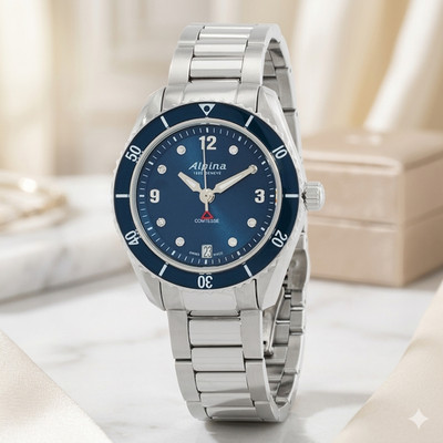 Alpina Comtesse Women's Swiss Quartz Diamond Accent Watch 36MM AL-240ND3C6B