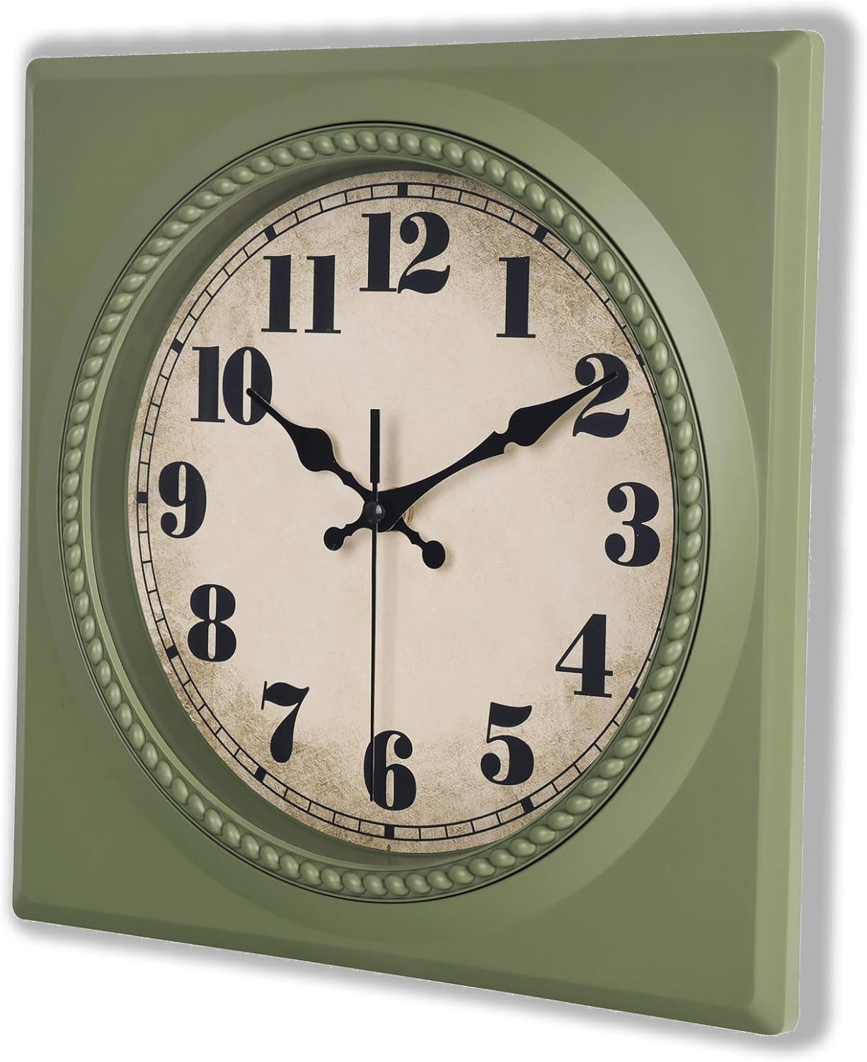 Vintage Wall Clock 1950s Style - Retro 50's Mid Century Square Wall Clocks Batte