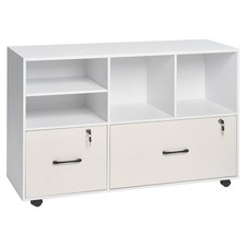 Professional 2 Drawer File Cabinet with Reinforced Corners, Easy Clean Finish