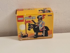 Lego vintage set System Castle 6009 Black Knight, with box and instructions