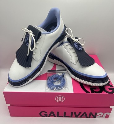 G/FORE Women's Gallivan2R TUXEDO STRIPE Kiltie Golf Shoes - Size 8.5 - GLF000108