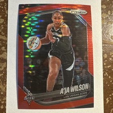 2025 Panini Prizm WNBA A'ja Wilson Panini Red Pulsar 009/299 Prizm