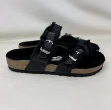 Birkenstock Mayari Shearling Lined Sandals Black Women’s Size 7 / EUR Size 38