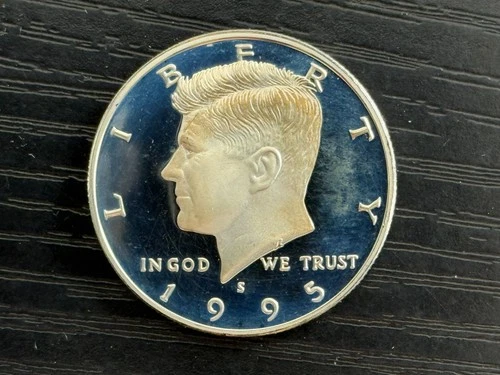 1995 S Kennedy Half Dollar 50c PROOF 90% SILVER Coin - ME5133