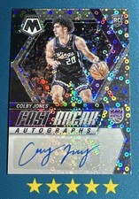 2023-24 Panini Mosaic #FB-JNE COLBY JONES *Fast Break Rookie Autographs Kings 