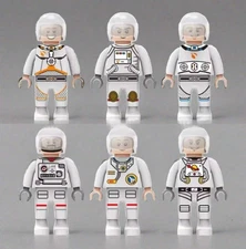 Custom Space Astronaut Minifigures - Custom Brick Minifigures (6 Variants)