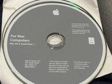 Vintage Apple Mac OS X 10.4.7 Install Discs 1 and 2