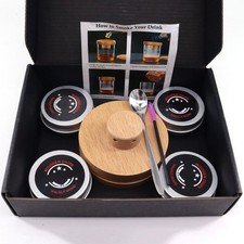 Affumicatore Legno per Cocktail - Kit Professionale Whisky, Cocktail - Accessori