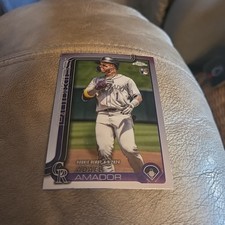 2025 Topps Chrome Update Adael Amador Rockies Base Rookie Debut RC #USC143