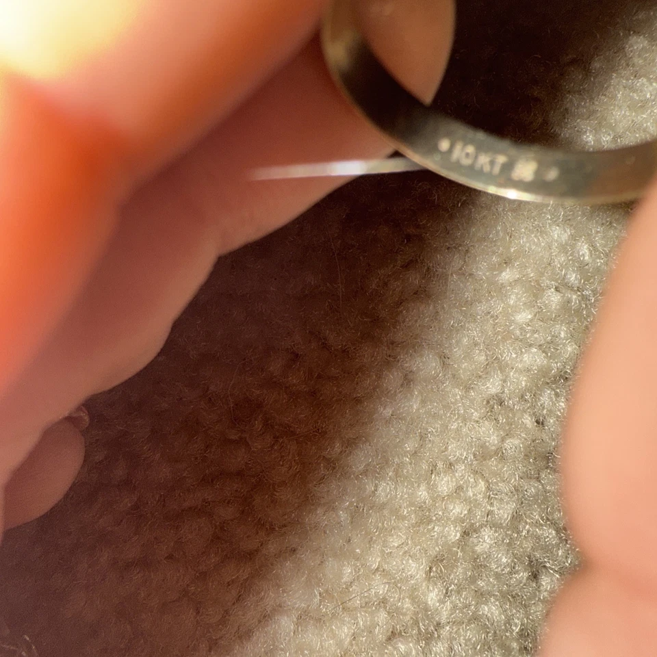 Vintage Designer RMT Mens 10k Yellow Gold Wedding Band Ring Sz 10.5 - Image 4 of 4