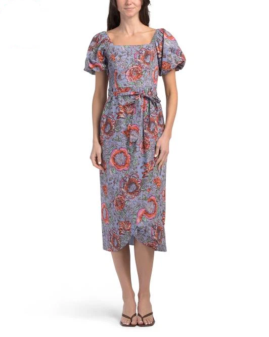 bright summer midi dresses New Bright Knitted Hollowed-Out Waist Dress Chic Breast Midi Dress Summer  Suitable For Women