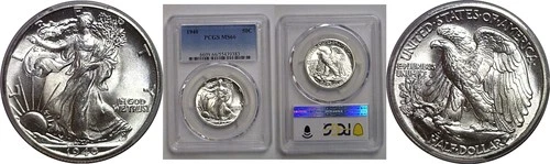 1940 Walking Liberty Half Dollar   PCGS MS-66