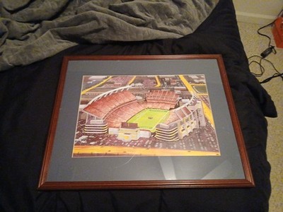Framed Drawing Of Williams Brice Stadium 17x21